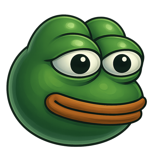 Head of pepe meme. each face shaped as a marble shaped face made in blender 3D. 
In-Game asset.  2d.  High contrast.  No shadows
