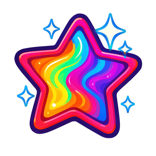Shimmer effect. Vibrant..
In-Game asset.  2d.  High contrast.  No shadows