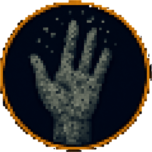 A hand with its fingers symbolizing ash