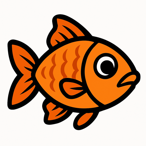 fish.
In-Game asset.  2d.  High contrast.  No shadows