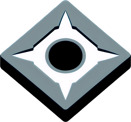 Мультяшный квадратный сюрикен.
Single Game Texture. In-Game asset. 2d. Blank background. High contrast. No shadows.