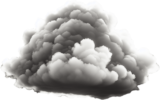 single cloud.
Single Game Texture.  In-Game asset.  Blank background.  High contrast