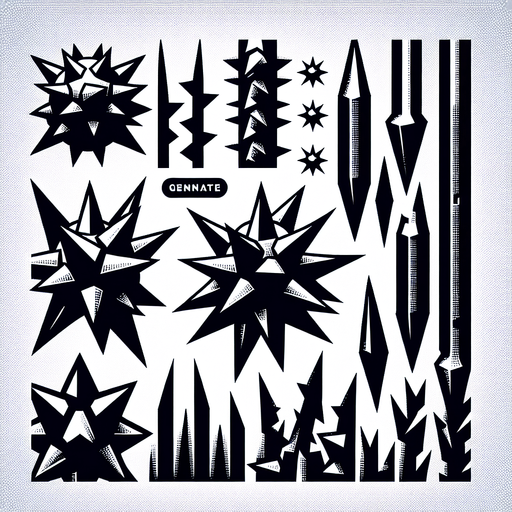 Spikes.
Single Game Texture. In-Game asset. 2d. Blank background. High contrast. No shadows.