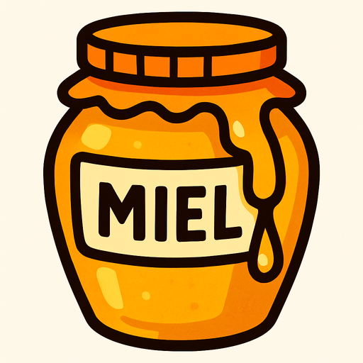 Miel.
In-Game asset.  2d.  High contrast.  No shadows