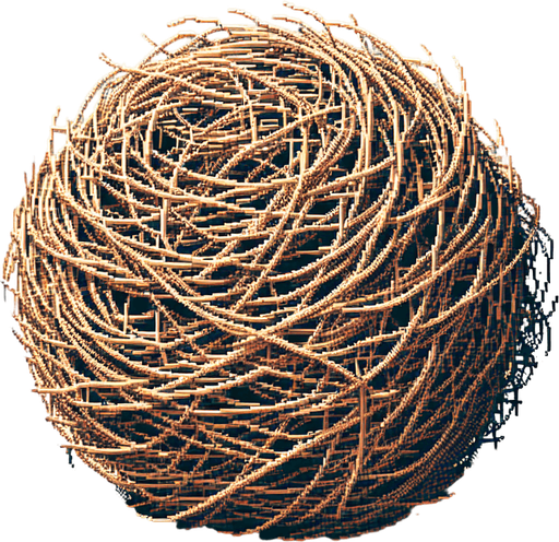 Ball of dry desert bushes.
video game sprite