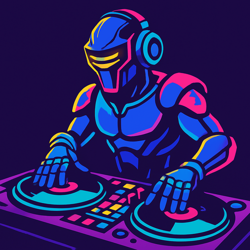 DJ evolucionado.
In-Game asset.  2d.  High contrast.  No shadows