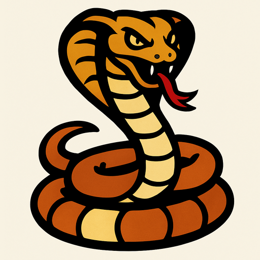 Cobra.
In-Game asset.  2d.  High contrast.  No shadows