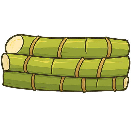 sugar  cane
. No background. Transparent background. Blank background. No shadows. 2d. In-Game asset. flat