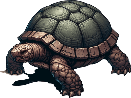Enemy turtle for survival game
Single Game Texture. In-Game asset. 2d. Blank background. High contrast. No shadows.
