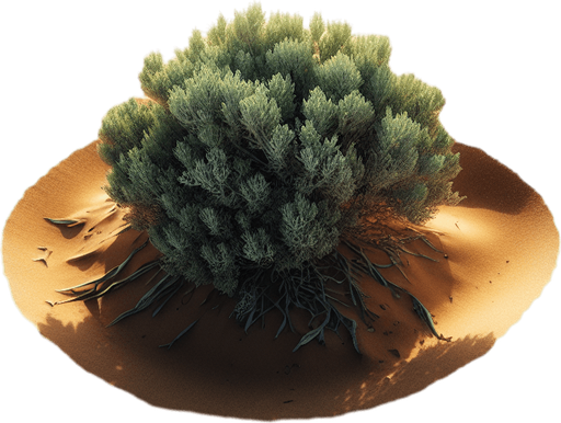 DUNE BUSH, TOP VIEW