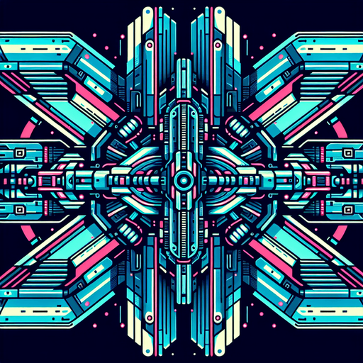 double sided space ship. symetrical.
Single Game Texture.  In-Game asset.  2d.  Blank background.  High contrast.  No shadows, color, neon