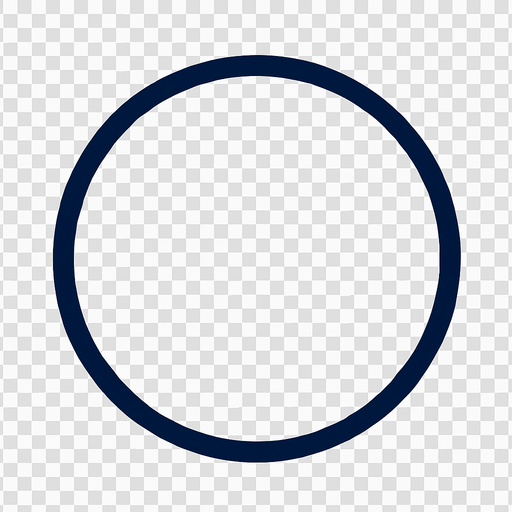 circle shape, empty inside, transparent , stroke is navy blue..
In-Game asset.  2d.  High contrast.  No shadows