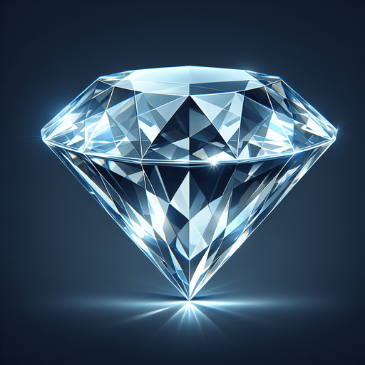 Diamond_icon.
Single Game Texture.  In-Game asset.  2d.  Blank background.  High contrast.  No shadows