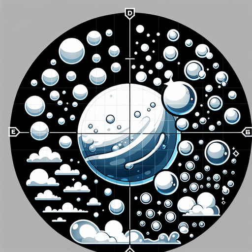 White water bubble.
Single Game Texture. In-Game asset. 2d. Blank background. High contrast. No shadows.