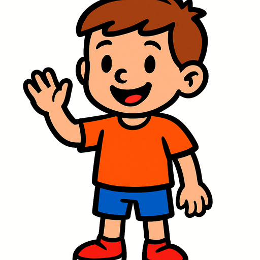 çocuk insan.
In-Game asset.  2d.  High contrast.  No shadows