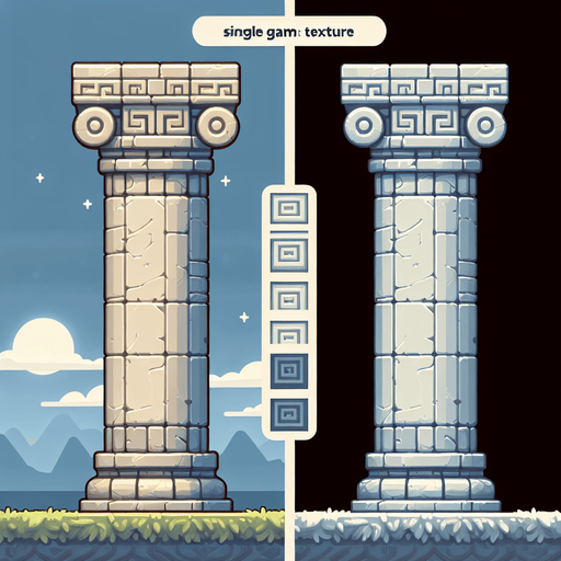 pillarbottom mg.
Single Game Texture.  In-Game asset.  2d.  Blank background.  High contrast.  No shadows