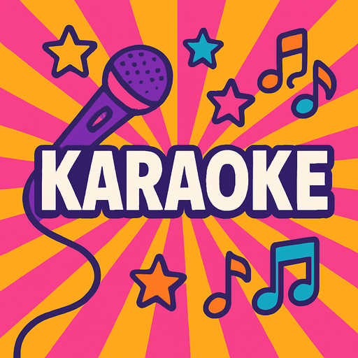 Fond d'écran karaoker.
In-Game asset.  2d.  High contrast.  No shadows