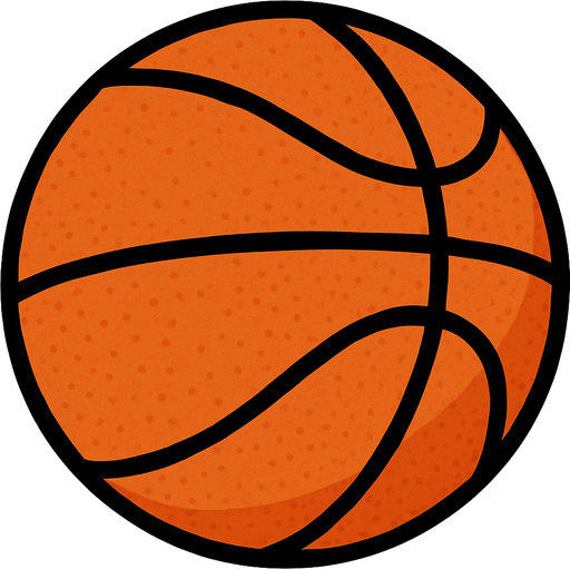 Basketbol topu.
In-Game asset.  2d.  High contrast.  No shadows