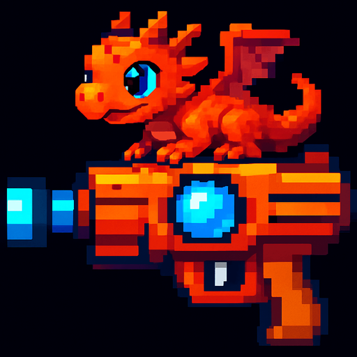 add a dragon baby on top of gun