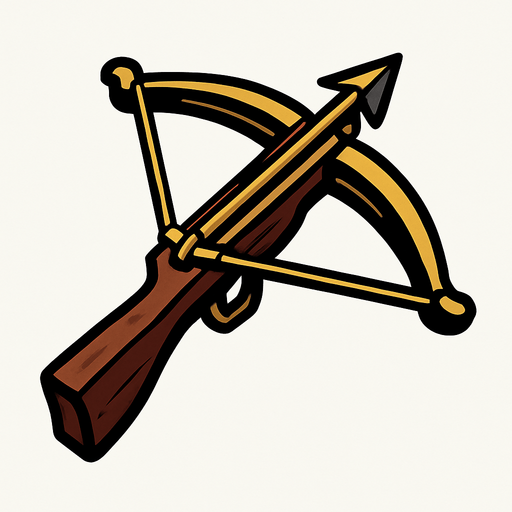 crossbow.
In-Game asset.  2d.  High contrast.  No shadows