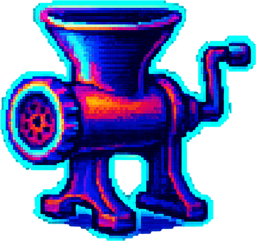 A meat grinder.