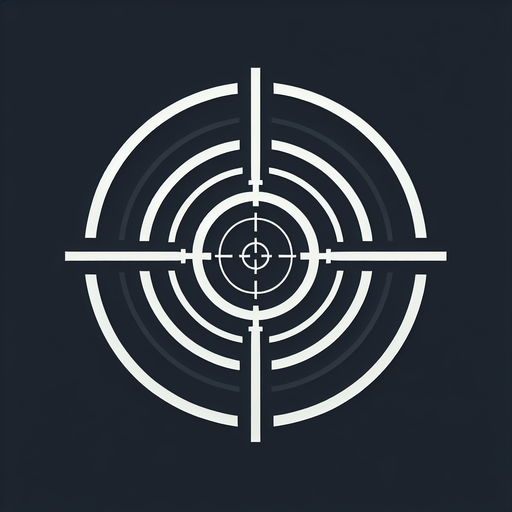 white crosshair.