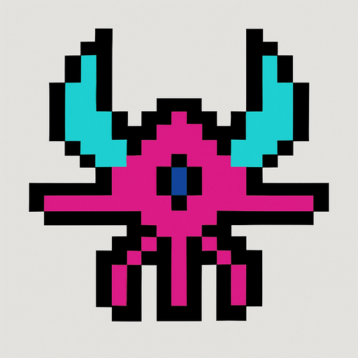 Make a Spacelnvaders InfinityGene EVO enemy character.
In-Game asset.  2d.  High contrast.  No shadows