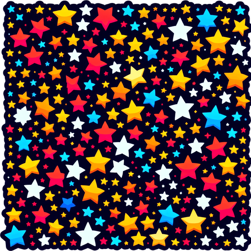 Little stars.
Single Game Texture. In-Game asset. 2d. Blank background. High contrast. No shadows.