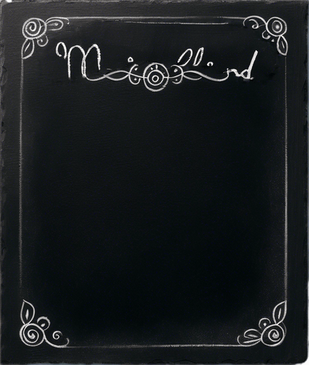 "NOVICE BLEND" handwritten in chalk