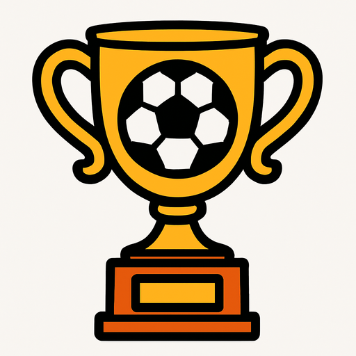 football cup.
In-Game asset.  2d.  High contrast.  No shadows