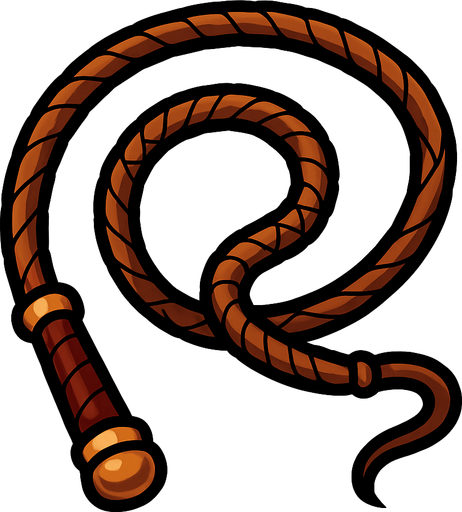 whip.
In-Game asset.  2d.  High contrast.  No shadows