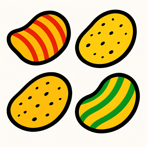chips.
In-Game asset.  2d.  High contrast.  No shadows