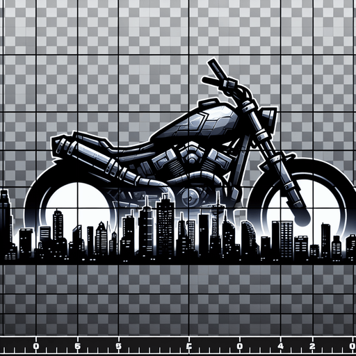 motosiklet.
Single Game Texture. In-Game asset. 2d. Blank background. High contrast. No shadows.