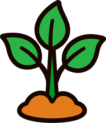 A plant.
In-Game asset.  2d.  High contrast.  No shadows. Very simple