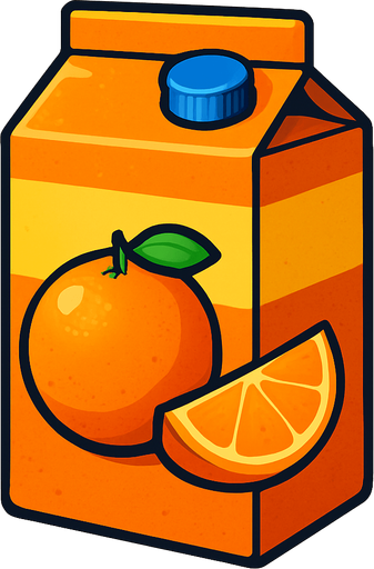 OrangeJuice - Gerçekçi - Yazısız.
In-Game asset.  2d.  High contrast.  No shadows