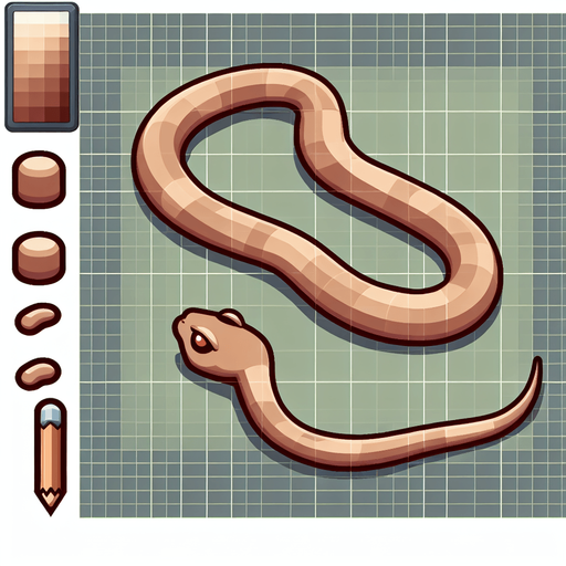 Light Brown moving snake top down view.
Single Game Texture.  In-Game asset.  2d.  Blank background.  High contrast.  No shadows