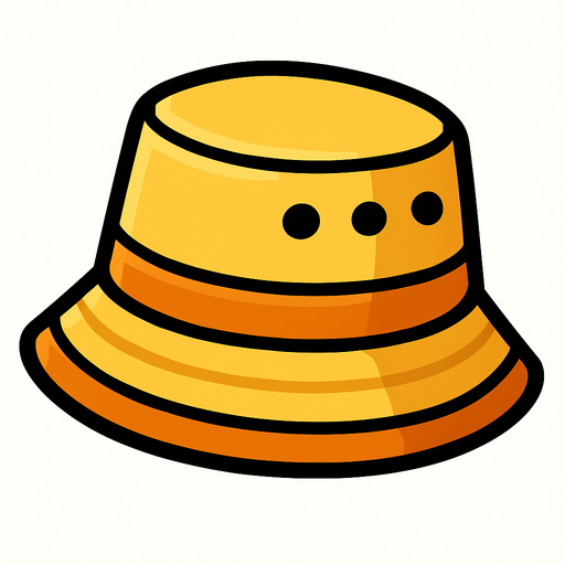 şapka.
In-Game asset.  2d.  High contrast.  No shadows