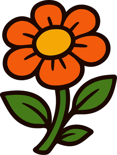 Flower.
In-Game asset.  2d.  High contrast.  No shadows