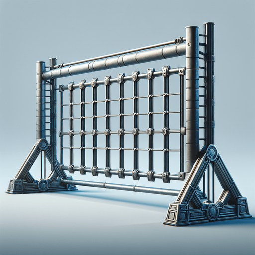 Football cross bar.
Single Game Texture. In-Game asset. 2d. Blank background. High contrast. No shadows.