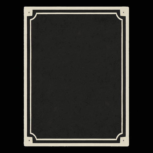 Siyah sayfa.
In-Game asset.  2d.  High contrast.  No shadows