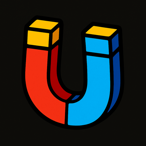magnet.
In-Game asset.  2d.  High contrast.  No shadows