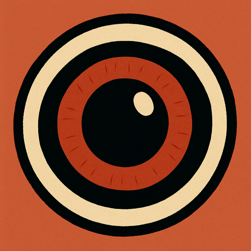 Labubu eye.
In-Game asset.  2d.  High contrast.  No shadows oval