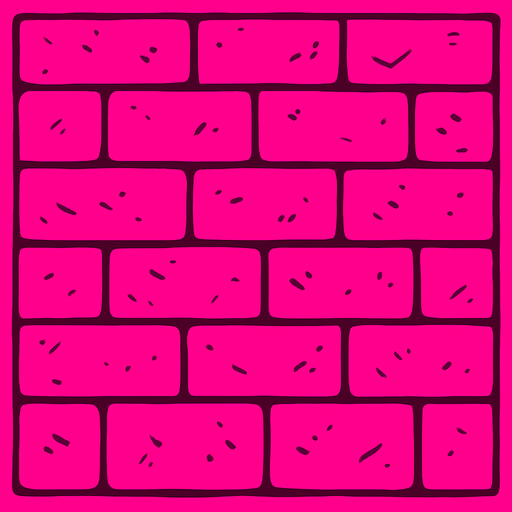 warna pink dinding
In-Game asset.  2d.  High contrast.  No shadows