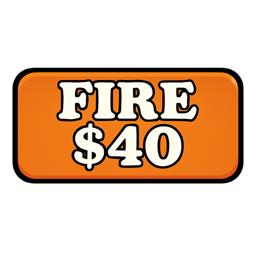 Make button orange and change test to say 'Fire $40'
