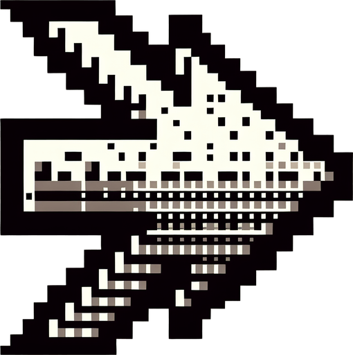 arrow Left.
Single Game Texture. In-Game asset. 2d. Blank background. High contrast. No shadows.