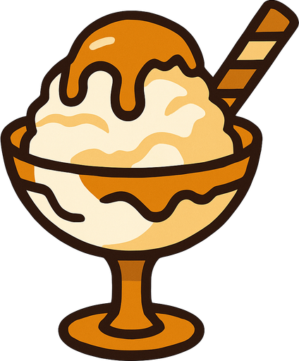 Vielle glace (dessert).
In-Game asset.  2d.  High contrast.  No shadows