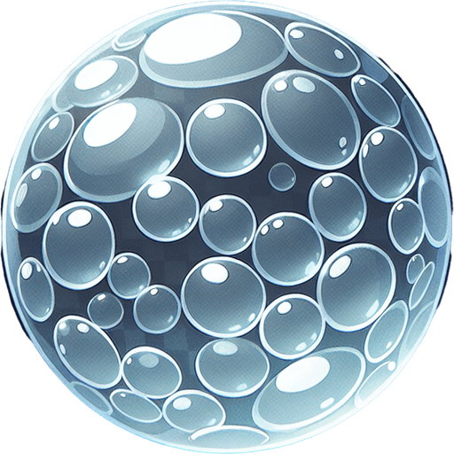 Bubble wrap bubble.
Single Game Texture.  In-Game asset.  2d.  Blank background.  High contrast.  No shadows