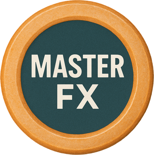 Add white text in this button: MASTER in top line, FX is is under line