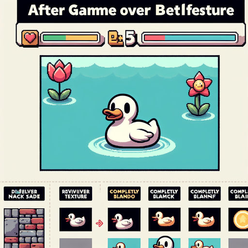 duck_revive_in_game_over.
Single Game Texture. In-Game asset. 2d. Blank background. High contrast. No shadows.