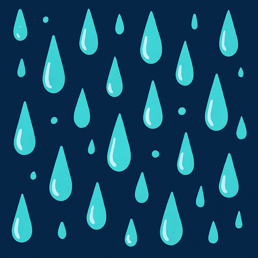 raindrops.
In-Game asset.  2d.  High contrast.  No shadows